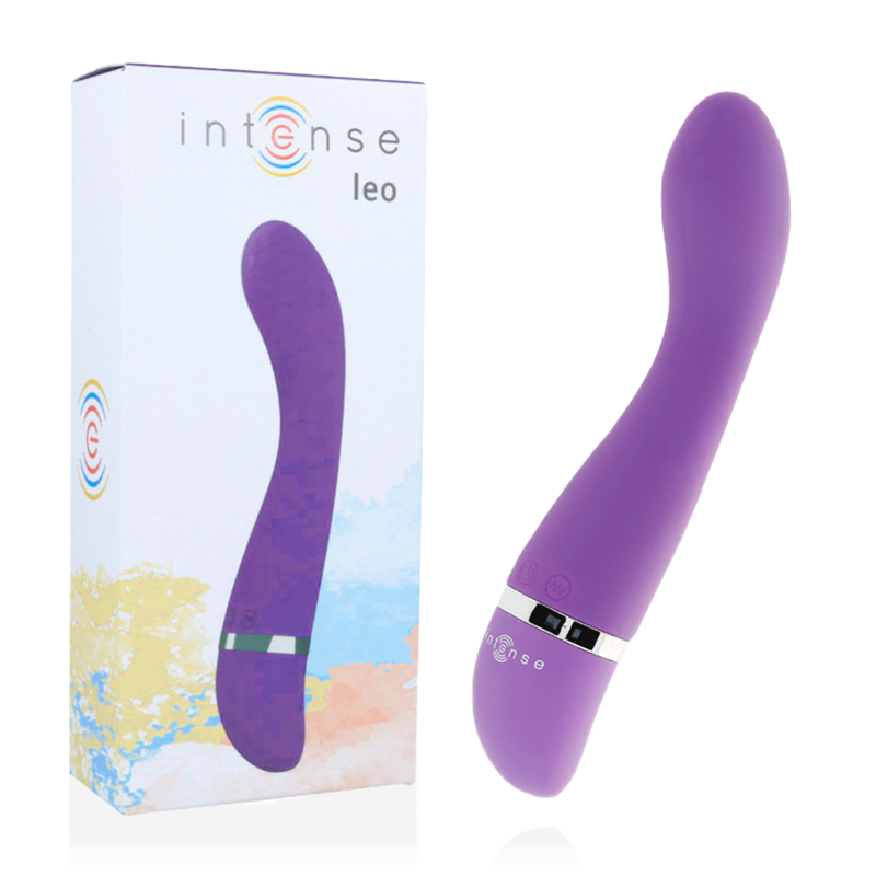 Leo vibrator i lila silikon, flexibel och ergonomisk