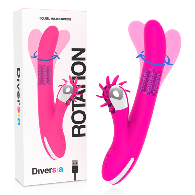 DIVERSIA BUNNY ROTATION 24 CM vibrator