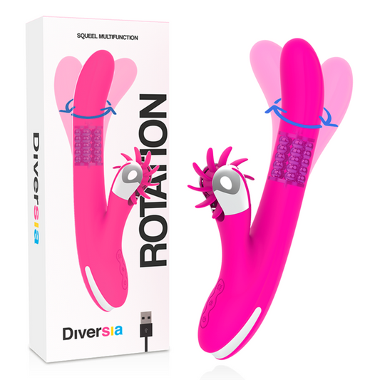 DIVERSIA BUNNY ROTATION 24 CM vibrator