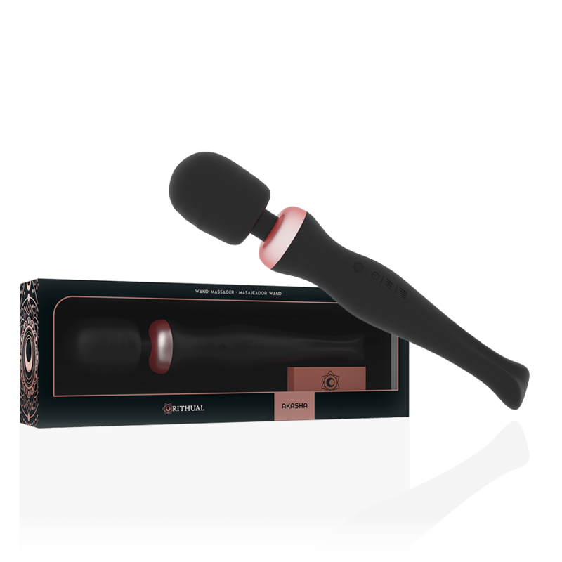RITHUAL Akasha Wand 2.0 svart, kraftfull och uppladdningsbar massager