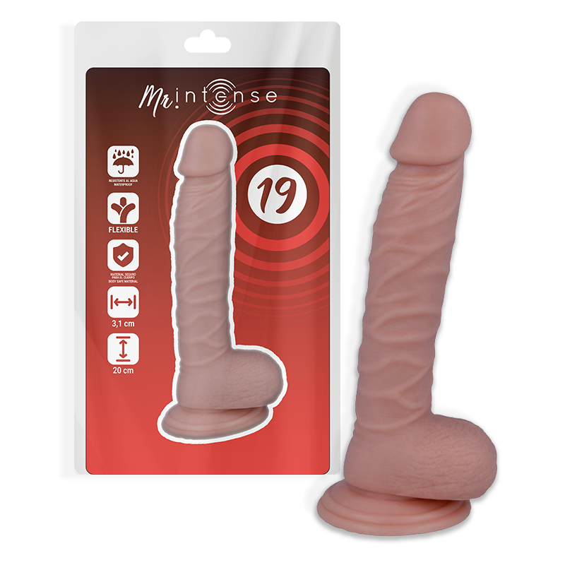 MR INTENSE - 19 REALISTISK DILDO 20 CM -O- 3.1 CM