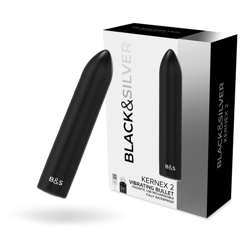KERNEX 2 BLACK VIBRATING MAGNETIC BULLET från BLACK&SILVER