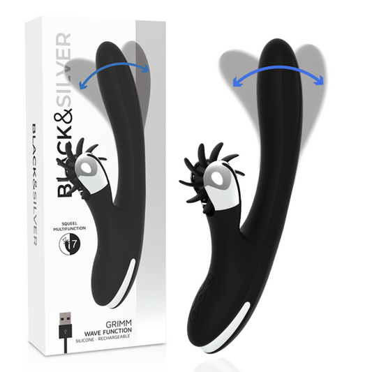 BLACK&SILVER BUNNY GRIMM WAVE FUNCTION vibrator