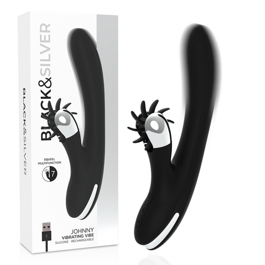 Bunny Johnny Vibrator från Black&Silver i svart och silver