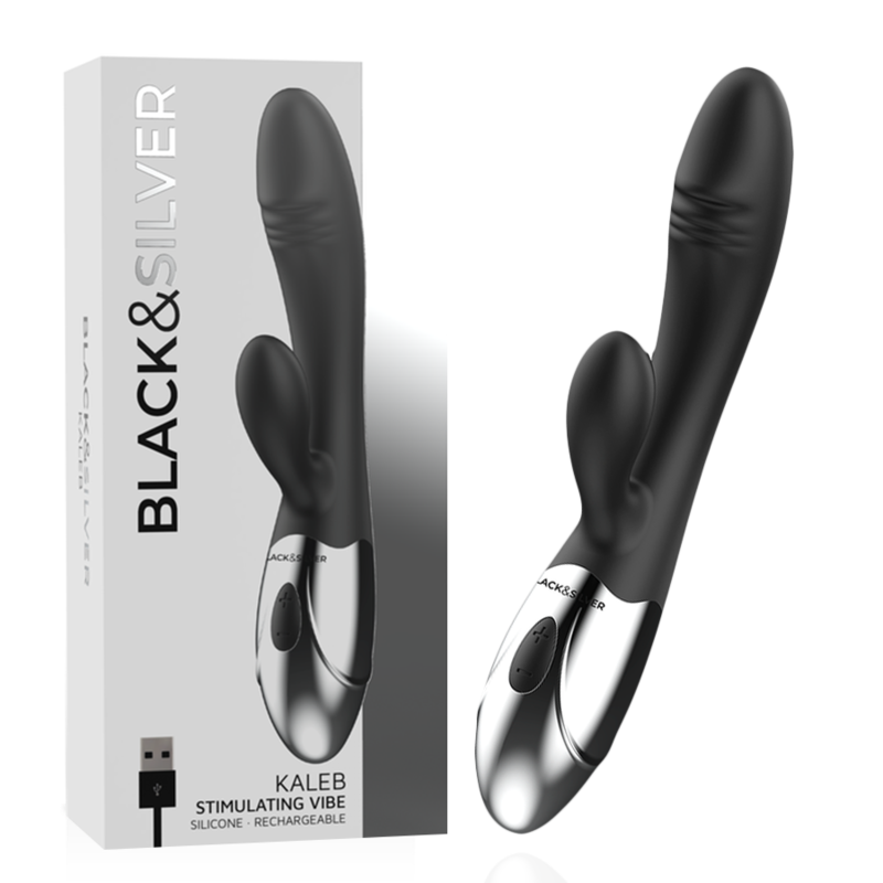 BLACK&SILVER KALEB STIMULATING VIBE vibrator
