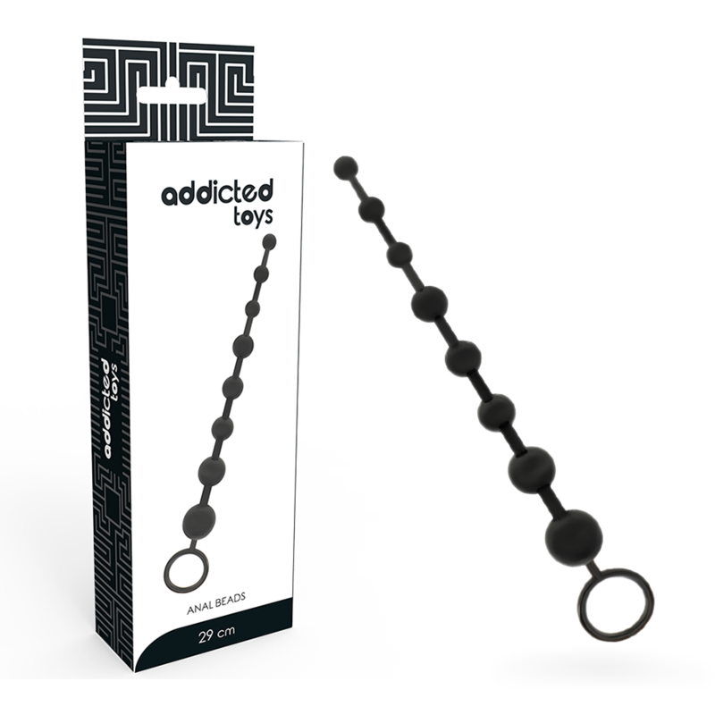 ADDICTED TOYS anal kulor 29 cm svart
