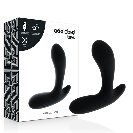 Addicted Toys anal massager med svart vibration