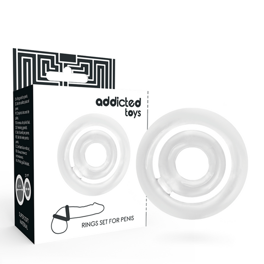 ADDICTED TOYS Potenz C-Ring för penis, klar silikon