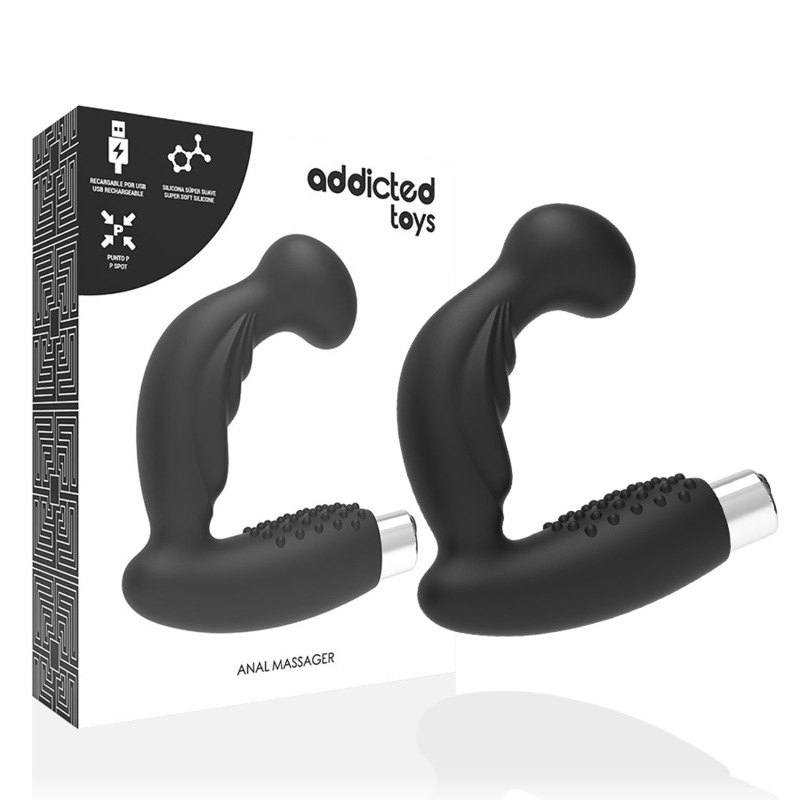 ADDICTED TOYS prostatavibrator Model 3 i svart