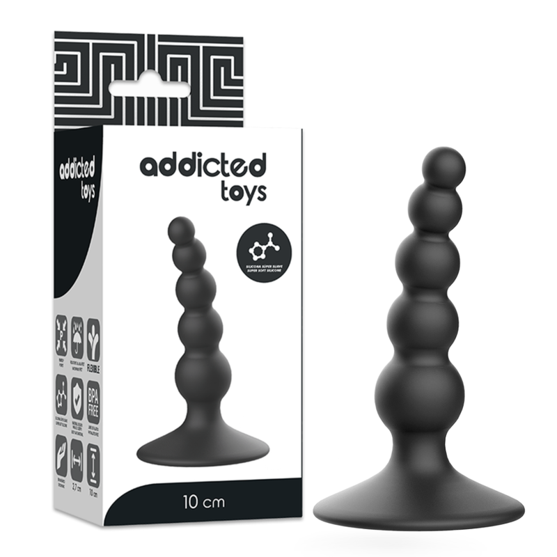 ADDICTED TOYS analplugg 10 cm svart