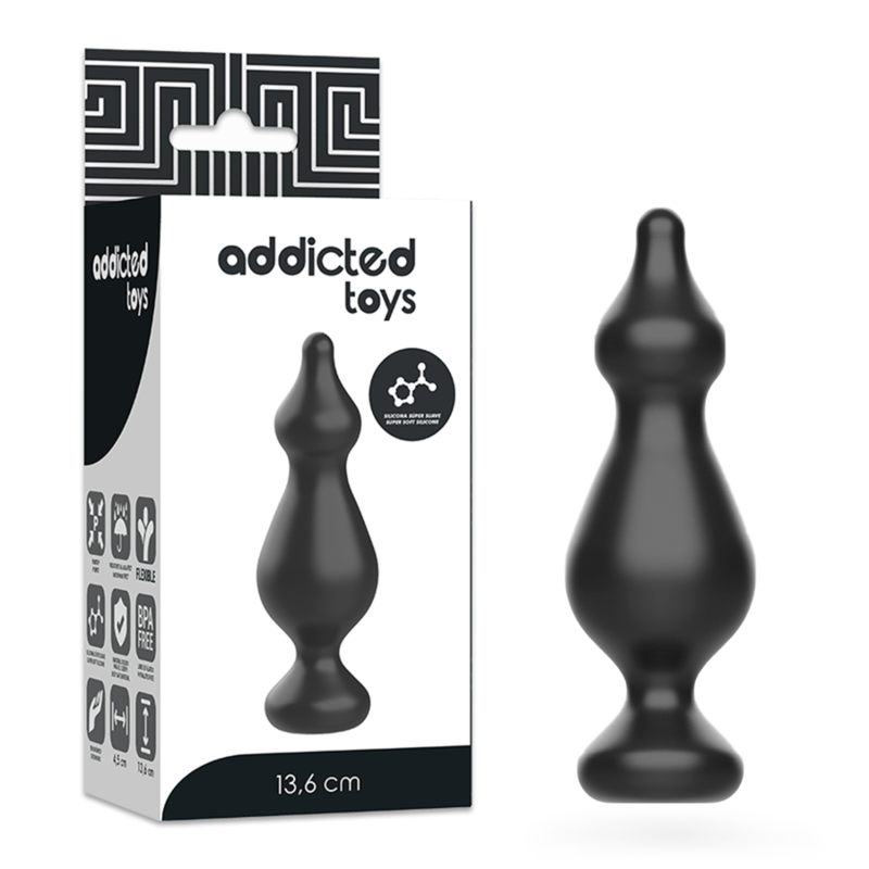 ADDICTED TOYS analplug 13.6 cm svart