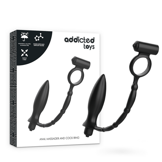 ADDICTED TOYS anal plug med vibrerande ring