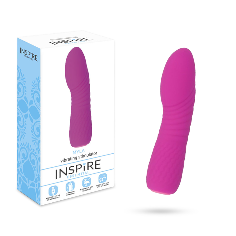 Myla Purple vibrator från Inspire, uppladdningsbar och vattentät