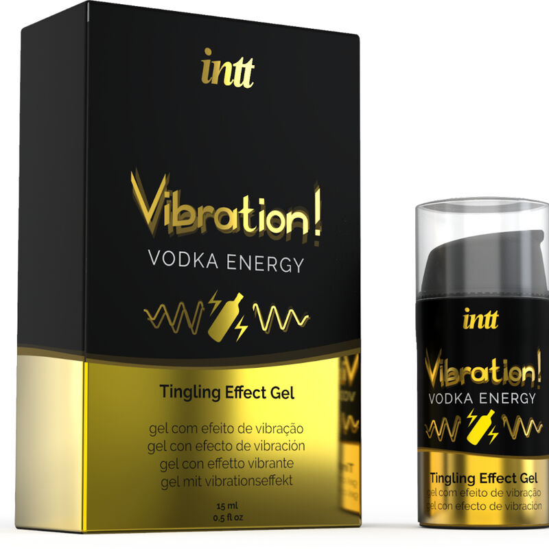 INTT - Kraftfullt intimt stimulerande flytande vibratorgel Vodka 15 ml