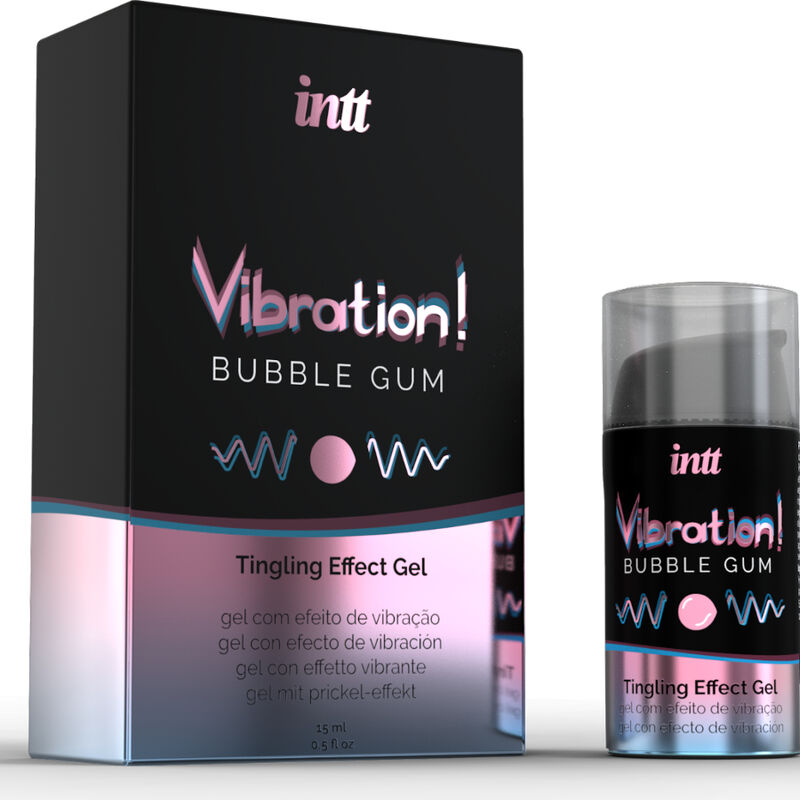 INTT - Kraftfullt intimt stimulerande vätska Vibrerande tuggummi 15 ml
