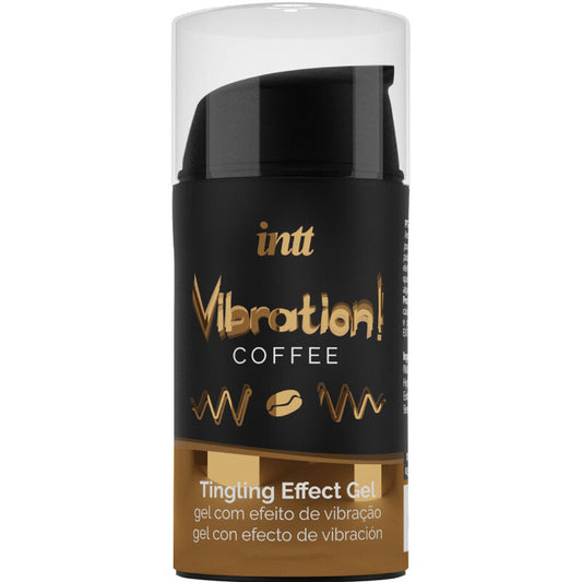 INTT - Kraftfullt intimt stimulerande flytande vibratorgelé kaffe 15 ml
