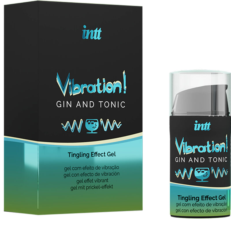 INTT - Kraftfullt intimt stimulerande vibratorgel Gin & Tonic 15 ml
