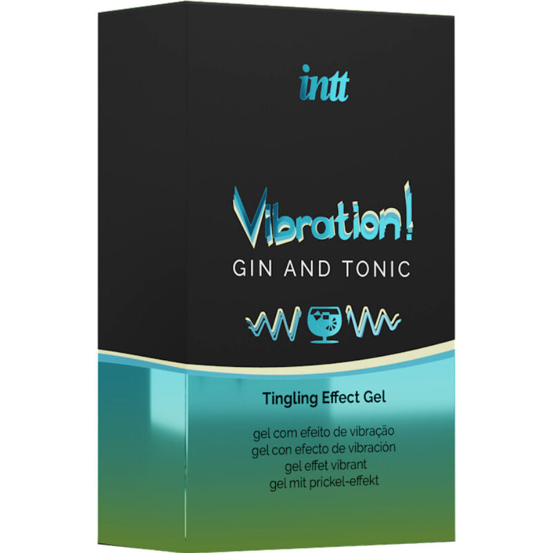 INTT - Kraftfullt intimt stimulerande vibratorgel Gin & Tonic 15 ml