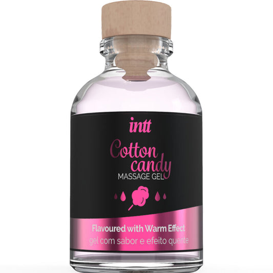 INTT Massagegel med sockervaddarom och värmeeffekt 30 ml