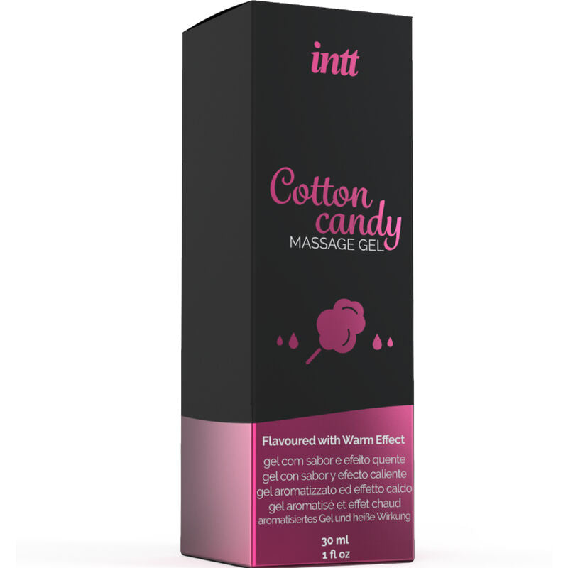 INTT Massagegel med sockervaddarom och värmeeffekt 30 ml