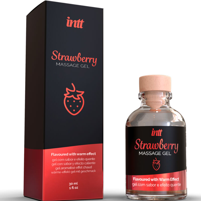 INTT Massagegel Jordgubb 30 ml