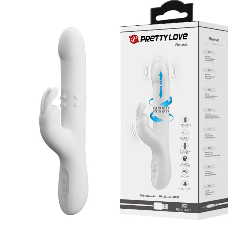 Pretty Love Reese vibrator med silverrotation