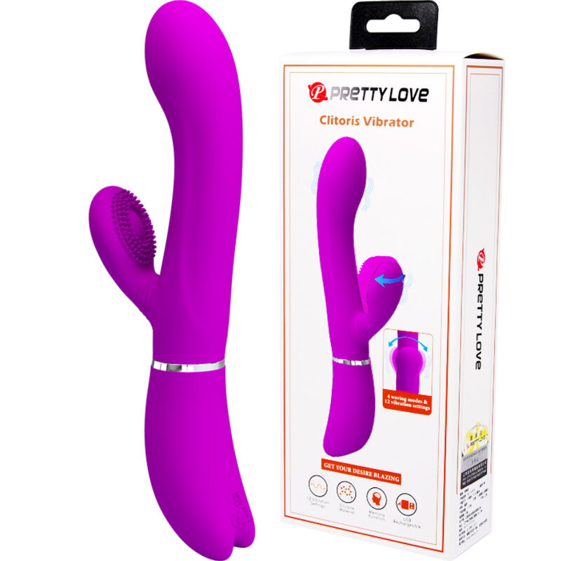 Pretty Love klitorisstimulator vibrator i lila silikon
