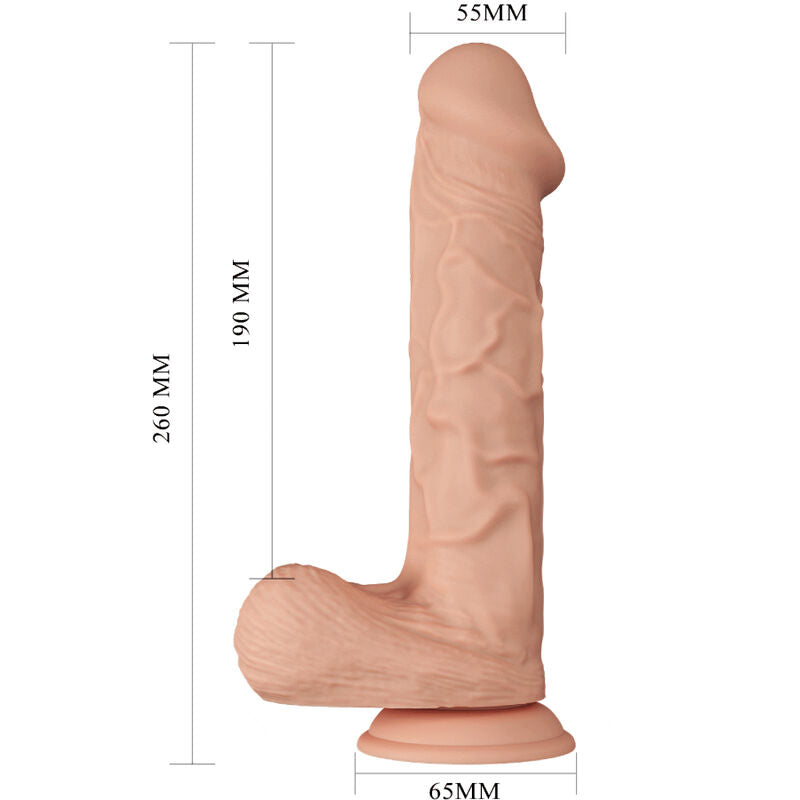 BAILE - BEAUTIFUL ENCOUNTER BERGRISI FLEXIBLE REALISTISK DILDO 26 CM NATURLIG