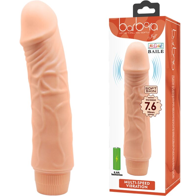 BAILE Barbara realistisk vibrator 20 cm