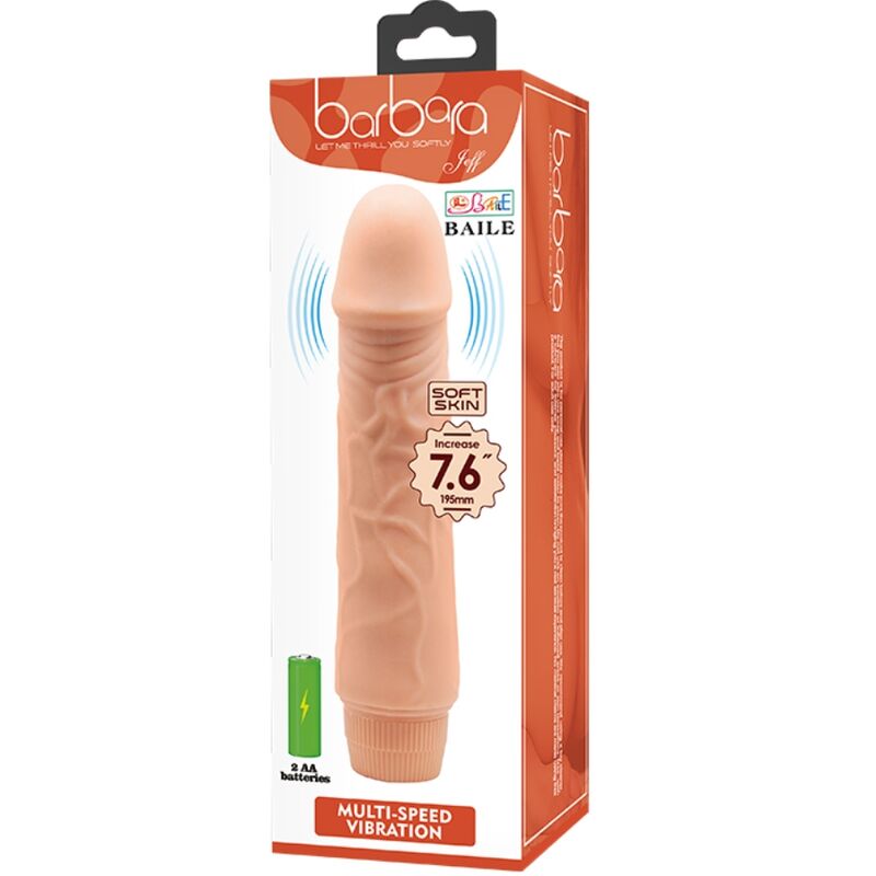 BAILE Barbara realistisk vibrator 20 cm