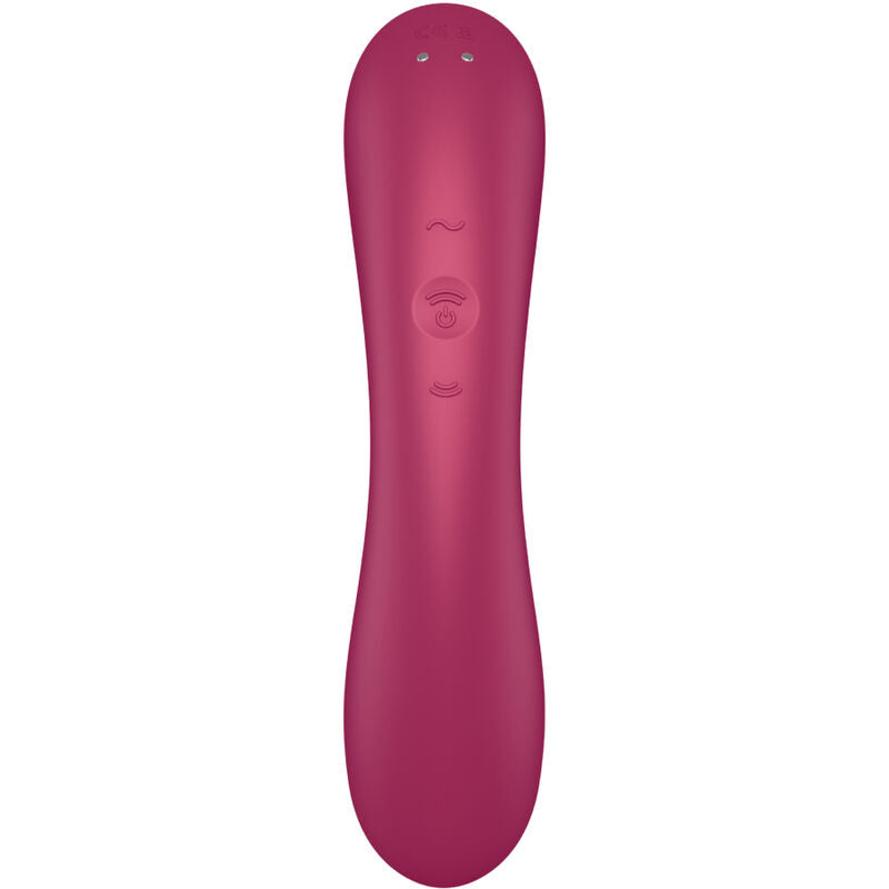 SATISFYER Curve Trinity 1 luftpulsvibrator i röd färg
