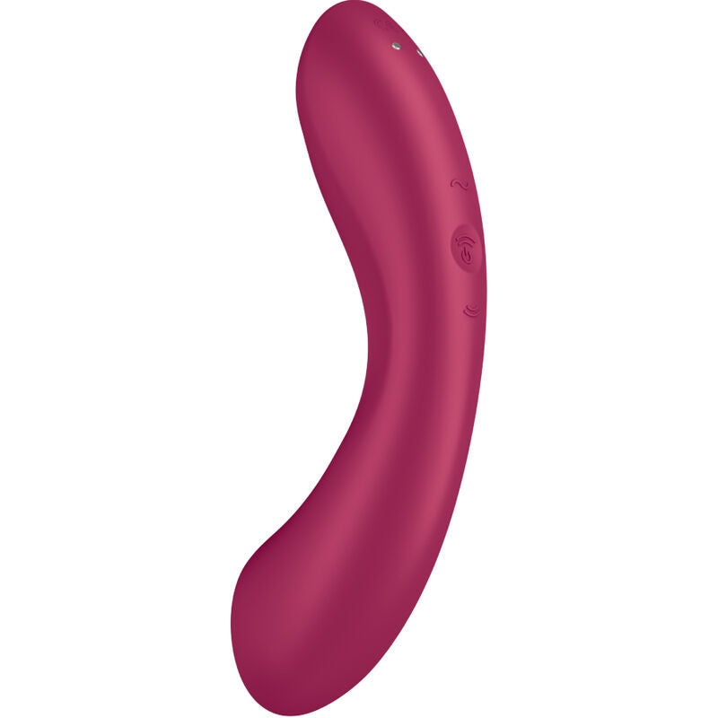 SATISFYER Curve Trinity 1 luftpulsvibrator i röd färg