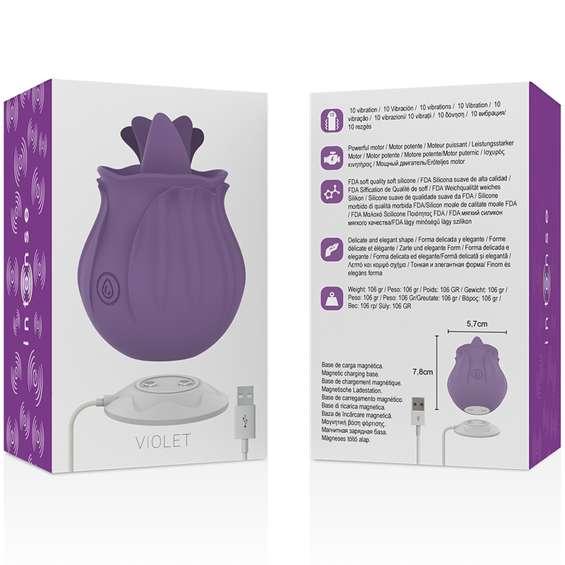INTENSE VIOLET CL TORIS STIMULATOR med 10 vibrationslägen