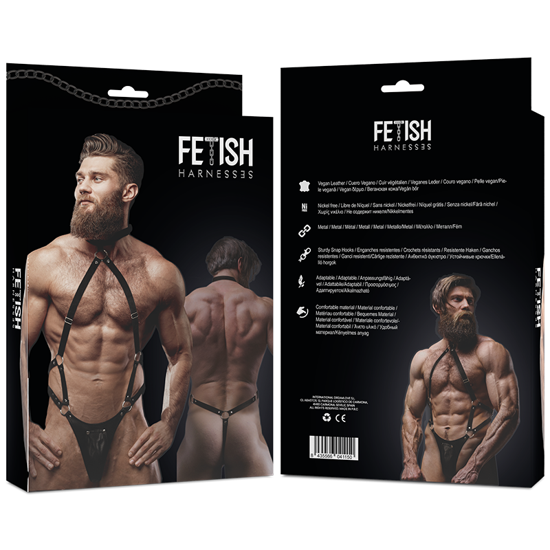 FETISH SUBMISSIVE ATTITUDE jock strap harness i veganskt läder
