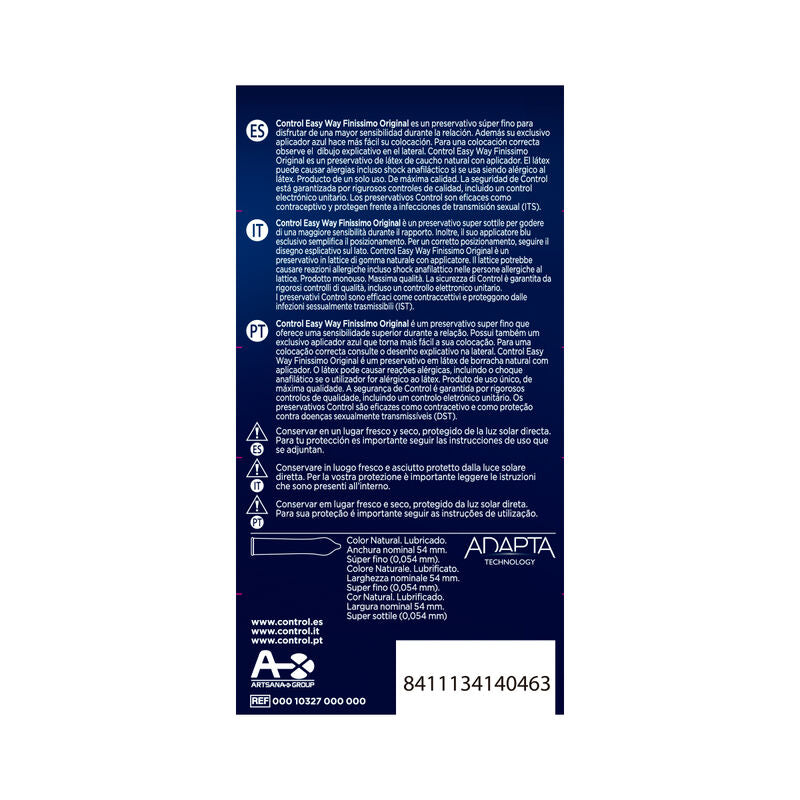 Control Adapta Easy Way Finissimo kondomer 10 enheter