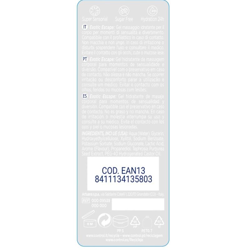 CONTROL 2 i 1 Massage & Pleasure Exotic 200 ml