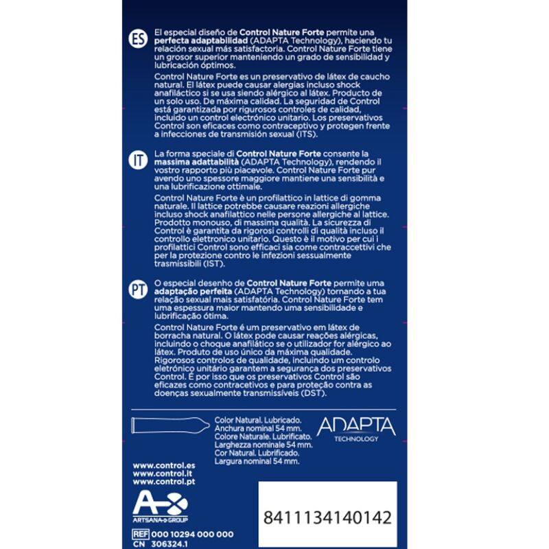 Control Forte kondomer, 12 enheter