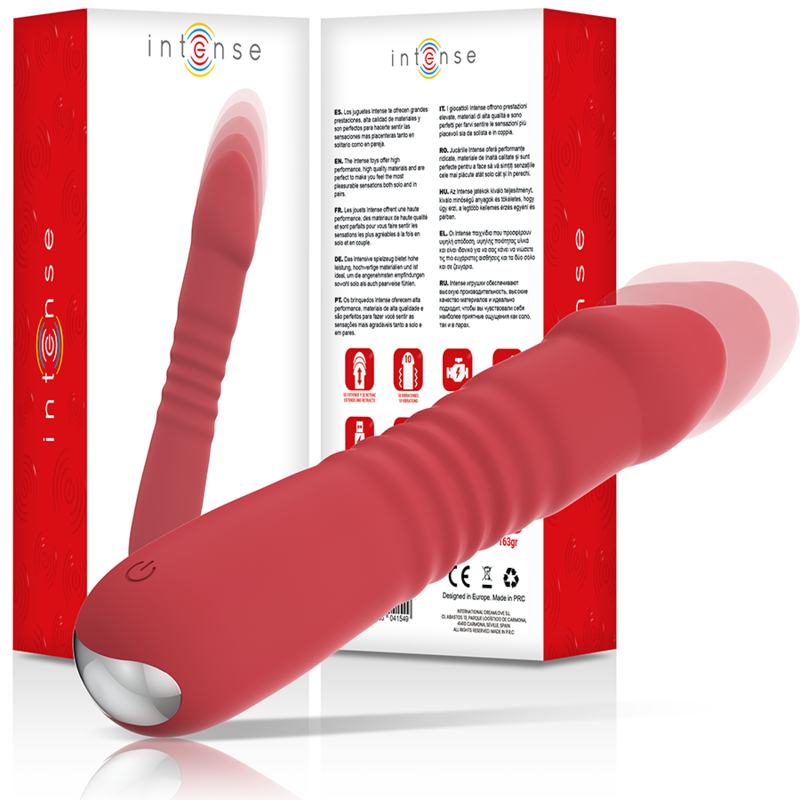 INTENSE JUNI UP & DOWN vibrator med 10 röda vibrationer