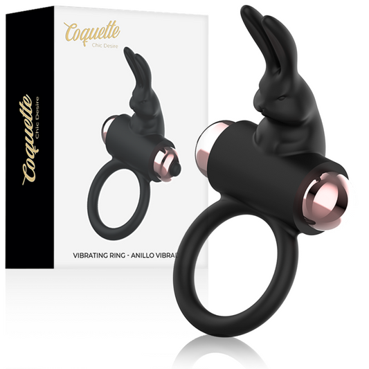 COQUETTE CHIC DESIRE - Penisring med vibrator svart/guld