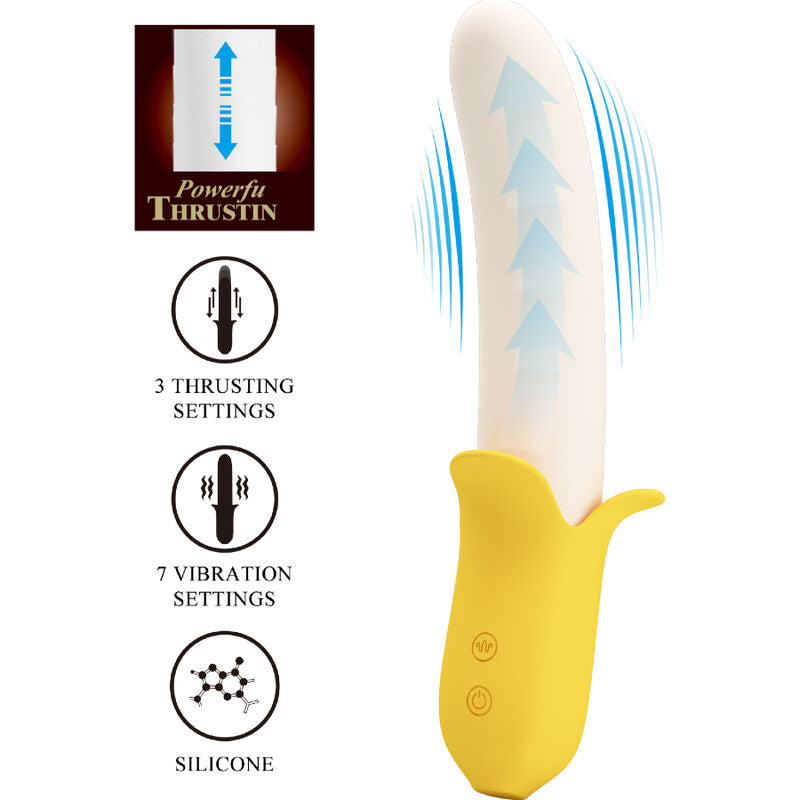 Pretty Love Banana Geek vibrator i svart silikon