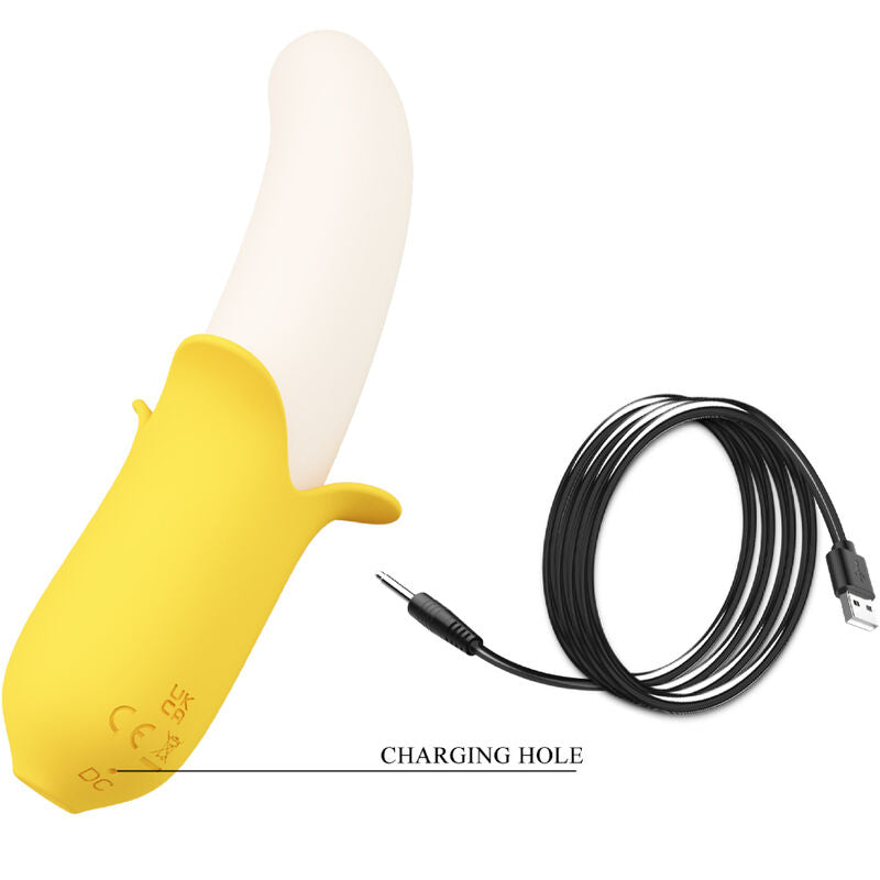 Pretty Love Banana Geek vibrator i svart silikon