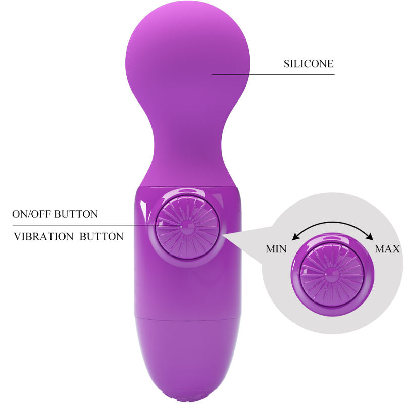 Lila mini personlig massager från Pretty Love