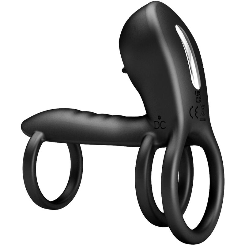 PRETTY LOVE Jammy Penis Sheath med 12 vibrationer och silikon