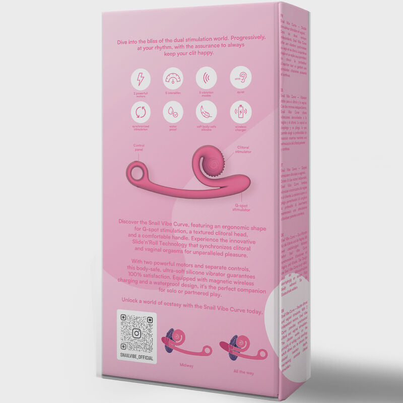 Snail Vibe Curve vibrator rosa