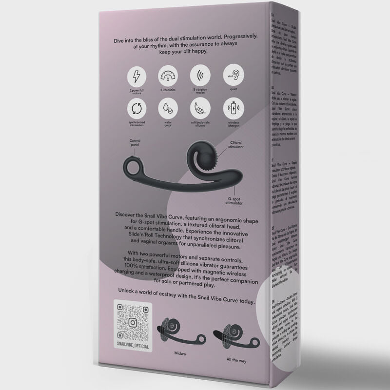 Snail Vibe Curve vibrator i svart