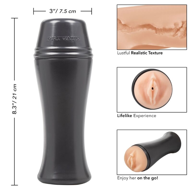 Kompakt masturbator Hot Bombshell To Go från PRIVATE