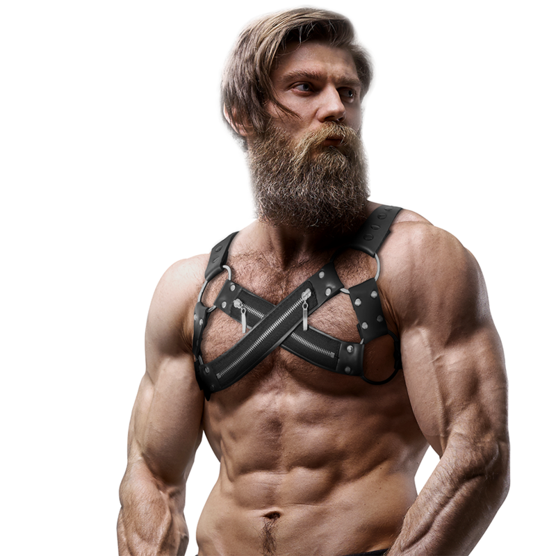 FETISH SUBMISSIVE ATTITUDE - Justerbart Neopren Bulldogsele för Män