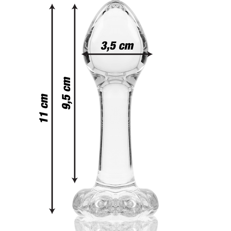 NEBULA SERIES BY IBIZA analplugg i borosilikatglas, 11 cm