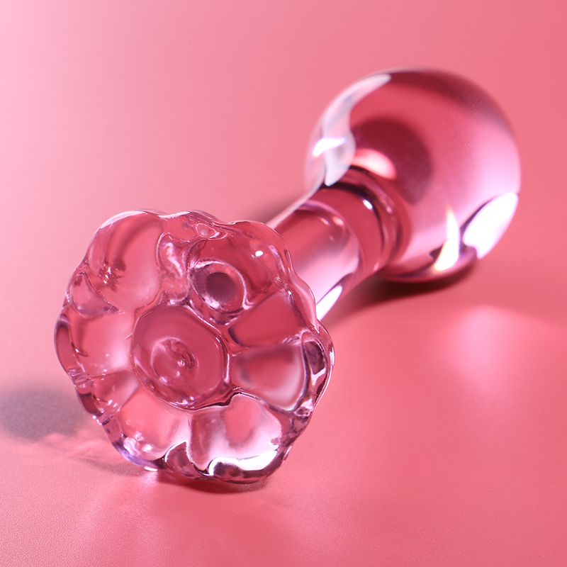 NEBULA SERIES BY IBIZA analplugg i borosilikatglas rosa 11 cm