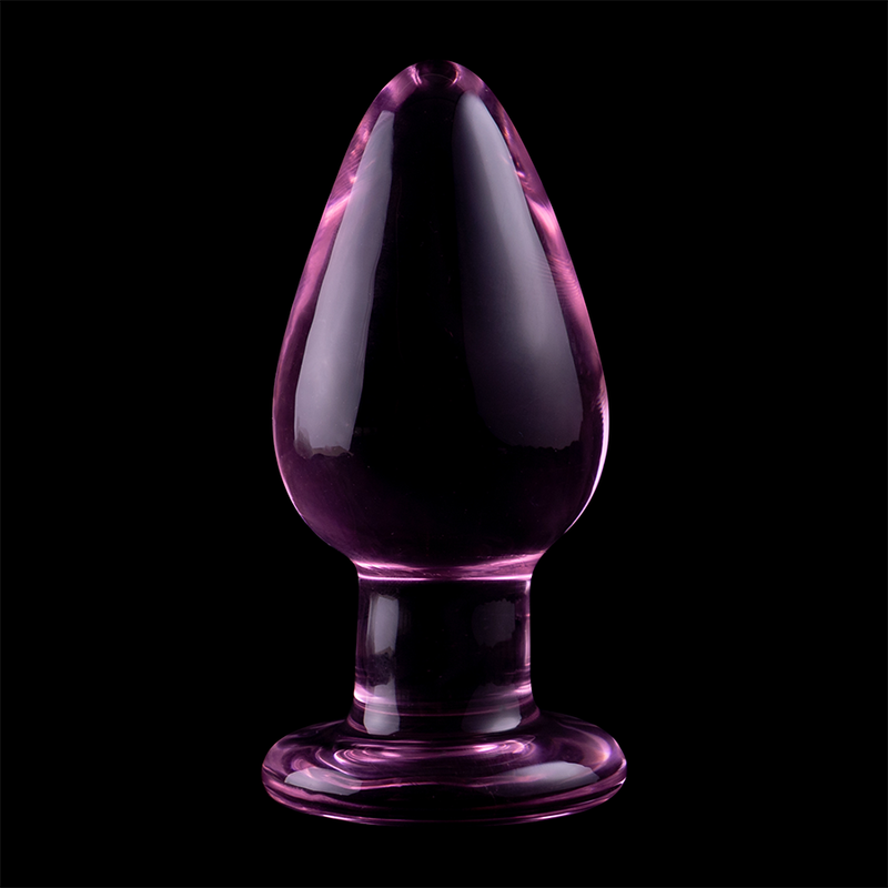 NEBULA SERIES BY IBIZA analplugg i rosa borosilikatglas 11 cm